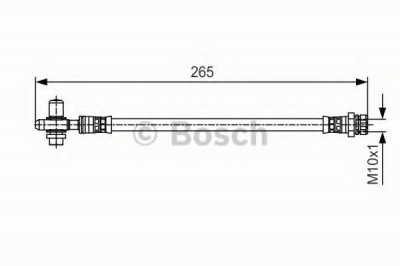 Conducta / cablu frana VW BEETLE (5C1) (2011 - 2016) BOSCH 1 987 481 519 foto