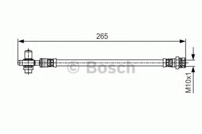 Conducta / cablu frana SKODA SUPERB II Combi (3T5) (2009 - 2015) BOSCH 1 987 481 519 foto