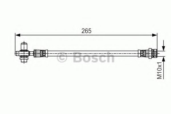 Conducta / cablu frana SKODA OCTAVIA II Combi (1Z5) (2004 - 2013) BOSCH 1 987 481 519