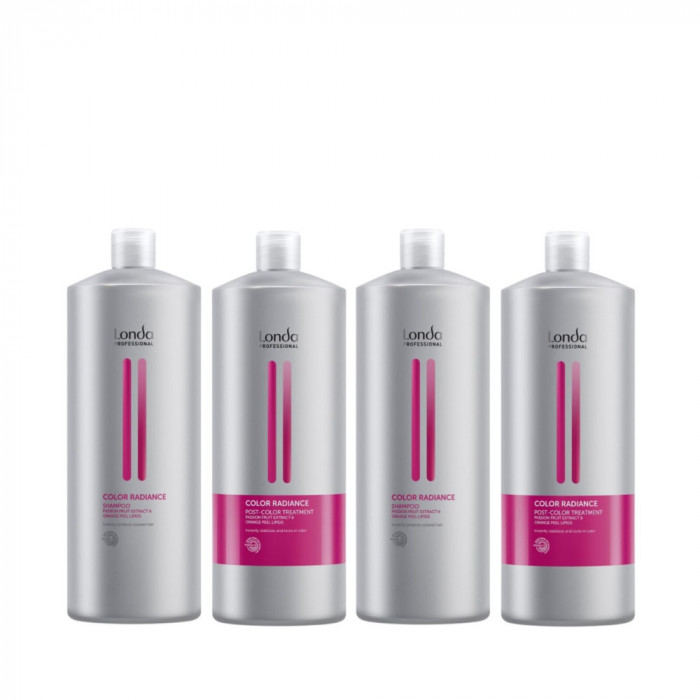 Pachet pentru par vopsit, Londa Professional Color Radiance, 2 buc. Sampon 1000ml + 2 buc. Post Color Tratament 1000ml