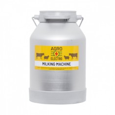 Bidon aluminiu pentru aparat de muls, 25&nbsp;litri