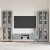 Cumpara ieftin Set comoda TV FLORIN 3 buc. 150 x 39 x 30 cm Sonoma gri