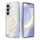 Husa pentru samsung galaxy s25 plus, atasare magnetica, magsafe, pattern skin 10, clear
