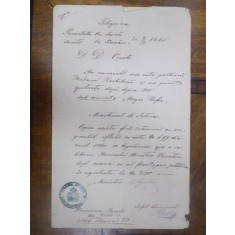 Copie intocmai cu originalul Telegrama 1866