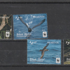 Niuafo'ou 2016-Fauna,Pasari,Petrelul negru,serie 4 val.,MNH,Mi.611-614