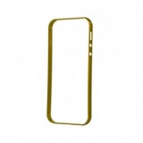 Husa Silicon Hybrid Metal Clear Gold pentru Samsung Galaxy Grand Prime G530