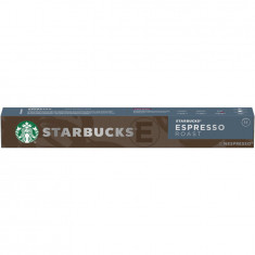 Capsule cafea Starbucks Espresso Roast by Nespresso, 10 capsule, prajire intensa, 57g