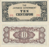 1942 , 10 centavos ( P-104a ) - Filipine - stare aUNC