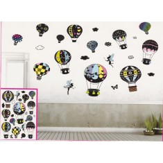 Sticker decorativ 5D Baloane colorate