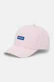 Hugo Blue șapcă de baseball din bumbac culoarea negru, cu imprimeu, 50522023