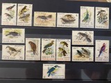 PC38 - NORFOLK 1970-1971 PASARI, serie 15v, MH, urme fine sarniera, Nestampilat