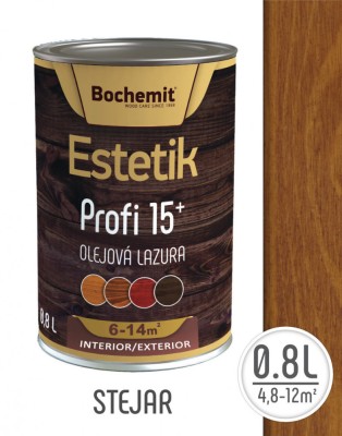 Lazura lemn Estetik Profi 0.8l stejar &amp;ndash; protectie avansata UV foto