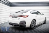 Spoiler Maxton Design versiunea 2 potrivit pentru bara spate a BMW i4 G26 cu pachet M dupa 2021, lac negru Performance AutoTuning