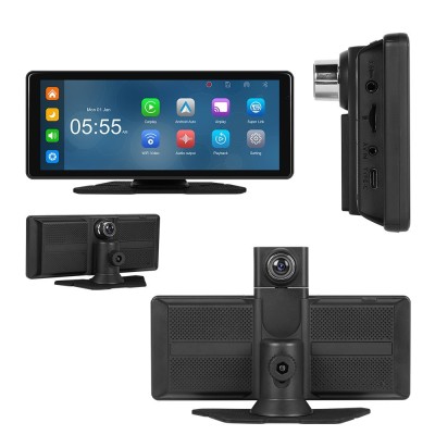Navigatie Auto Universala, Display touchscreen 8.1&amp;quot;, CarPlay/Android Auto Wireless, Bluetooth 5.0, Camera DVR trafic 2K/1080P, FM/AUX, GPS, Airplay si foto
