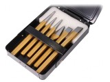 Kit Daltă Călită Cutie Metalică 6 Bucăți
