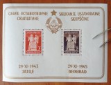 YUGOSLAVIA-1943-5-''FEDERATIA YUGOSLAV''( cat Mi. Blok3=60.e)-nestampilat-MNH-Vezi-Scan