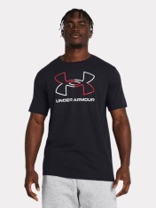 Tricou barbati Ua Gl Foundation Update Ss 1382915-001, Loose fit, Negru foto
