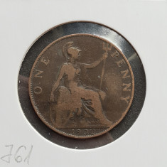 j61 Marea Britanie One Penny 1902