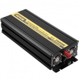 Invertor cu unda sinusoidala pura 2500 W, 12VDC-230VAC, port USB, telecomanda cu afisaj LCD