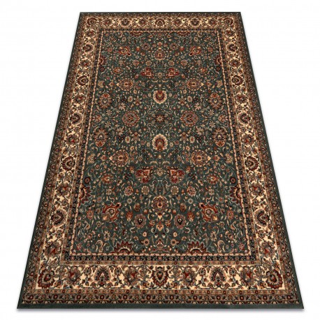 Covor de l&acirc;nă KASHQAI 4362 410 ornament verde / bej, 200x300 cm