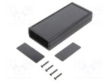 Carcasă GAINTA cu panou ABS neagră 66,5mm X 140mm Y 28mm Z
