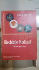 Irina Stoian, Biochimie medicala, Note de curs, 2008 foto