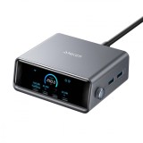 Alimentator retea Anker, Prime, 250W, PowerIQ 4.0, 4 x USB-C, 2 x USB-A, afisaj LCD 2.26 inch, argintiu, &quot;A2345341&quot; (timbru verde 0.18 lei) - 19464404