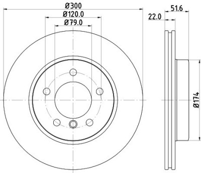 Disc frana SKODA OCTAVIA II (1Z3) (2004 - 2013) KRIEGER 0950004115 foto