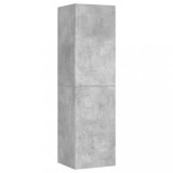 Cumpara ieftin Comoda TV, gri beton, 30,5x30x110 cm, lemn prelucrat