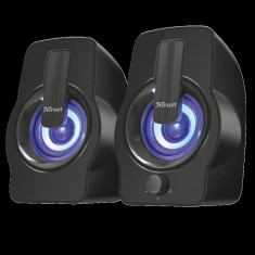 Boxe stereo trust gemi rgb 2.0 speaker set - black specifications general type of speaker