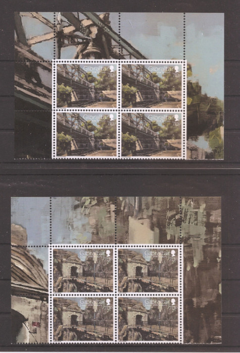 Gibraltar 2018 &ndash; Europa Stamps - Poduri (in bloc de 4 cu manseta), MNH