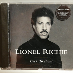 Lionel Richie - Back to Front - Best (1992/Motown) - CD ORIGINAL/stare : F.Buna