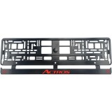 Set 2 bucati, suport numar inmatriculare, Mercedes Red