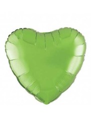 Balon Folie Metalizat Inima Verde Deschis - 45 cm foto