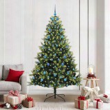 VidaXL Pom de Crăciun artificial cu ramuri pliante 300 LED-uri 210 cm 3396007