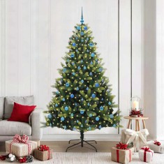 vidaXL Brad de Crăciun artificial cu ramuri articulare 300 LEDs 210 cm 3396007