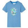 Tricou pentru copii, albastru mediu, 116, vidaXL