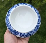 VAS VINTAGE DIN PORTELAN SI COBALT, WALLENDORF
