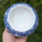 VAS VINTAGE DIN PORTELAN SI COBALT, WALLENDORF