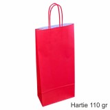 Pungi hartie ROSII 2 sticle vin, 18x39x8 cm, set 30 buc
