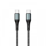 Prestico Cablu T10 Type-C la Type-C Fast Charge, PD, 60W, 1m, Negru
