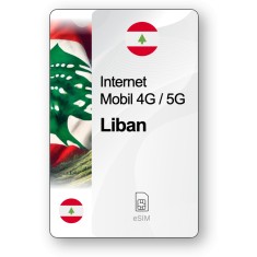 eSIM Internet Liban, valabil 7 zile, trafic 1 GB, Standard