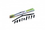Stergator Parbriz Flexi Zollex 40cm, Universal cu 9 Adaptoare, Cauciuc Grafitat, Aerodinamic