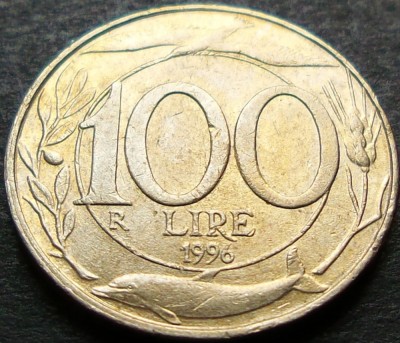 Moneda 100 LIRE - ITALIA, anul 1996 *cod 1353 B foto