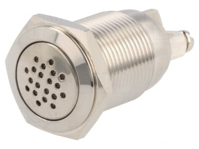 Semnalizator acustic 85dB fără iluminare IP50 &amp;Oslash;16mm 360mW foto