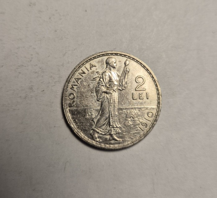2 lei 1910 Superb Piesa de Colectie