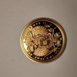 Di.205. Moneda 8 ducati 1773 , Iosiff al II -leaplacat cu aurreplica placata cu aur