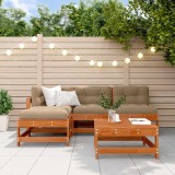vidaXL Set de lounge pentru grădină 5 pcs Maro ceruit 3418070