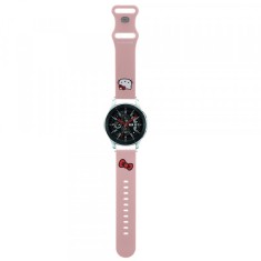 Curea Hello Kitty Silicone Kitty Head pentru Samsung Galaxy Watch / Huawei Watch 46mm / 45mm / 41mm Series, Roz