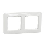 Rama Schneider Electric Sedna SDD311802, 2 posturi, alb, pentru priza / intrerupator